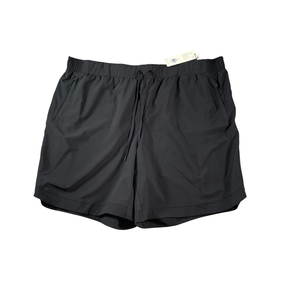 CALIA Journey TruLight Woven Bermuda Shorts Pure Black Size 2X Activewear Summer